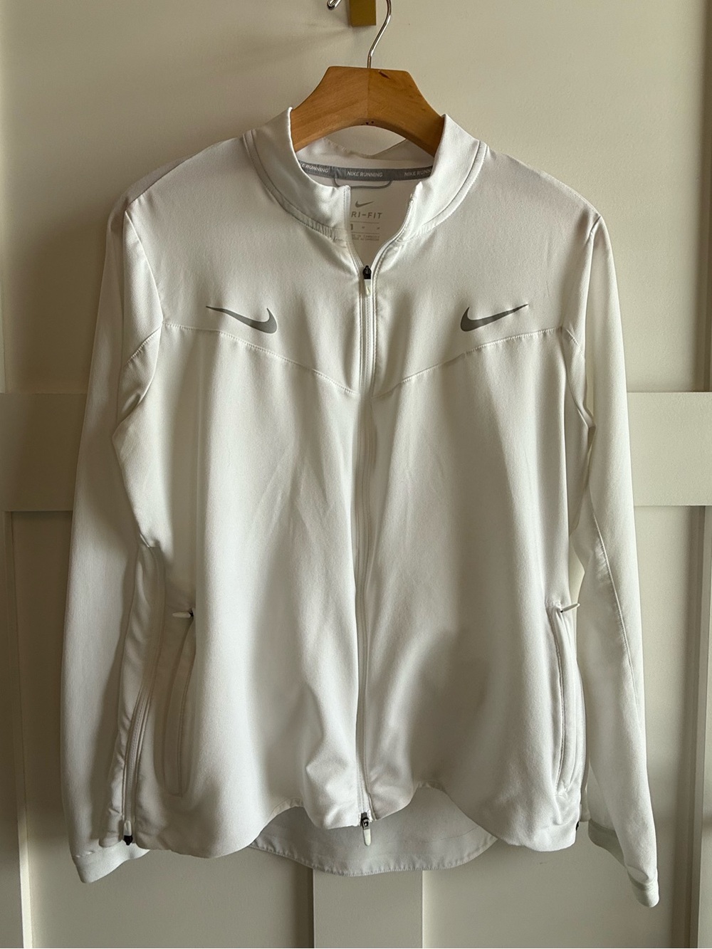 Nike Women’s White Dri-FIT Full-Zip Jacket